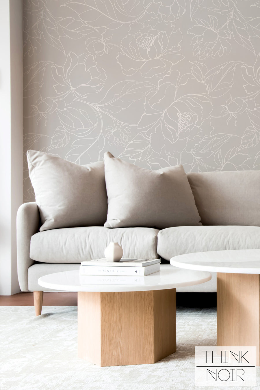 Large wall mural accent wall for commercial hotel interior