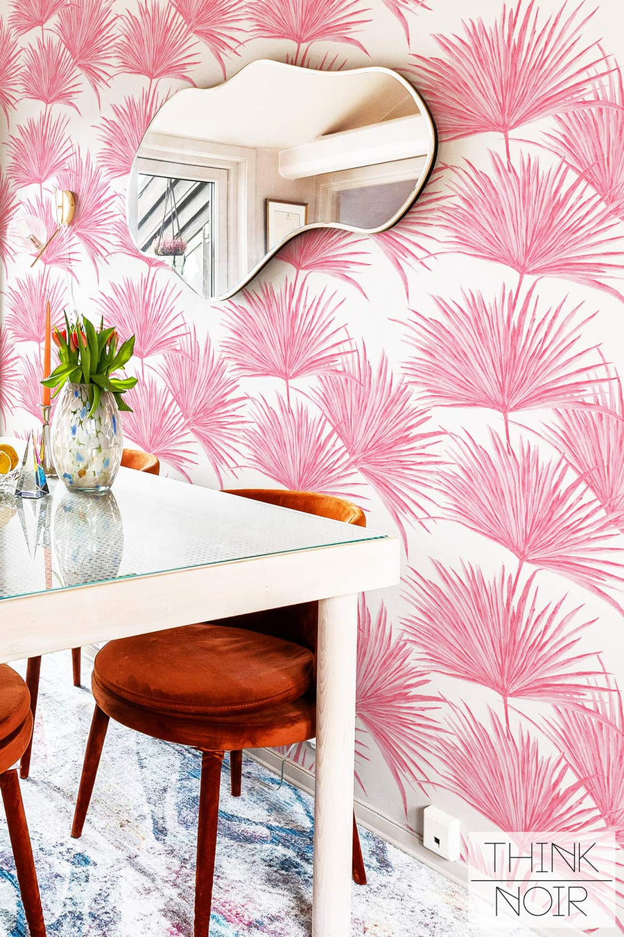 Bright Pink Palm Springs Wallpaper