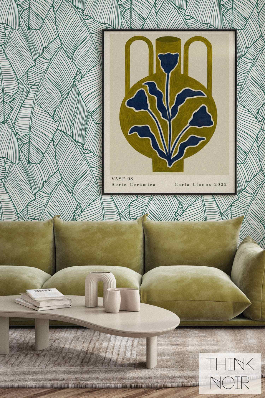 Green Banana Leaf Wall Mural