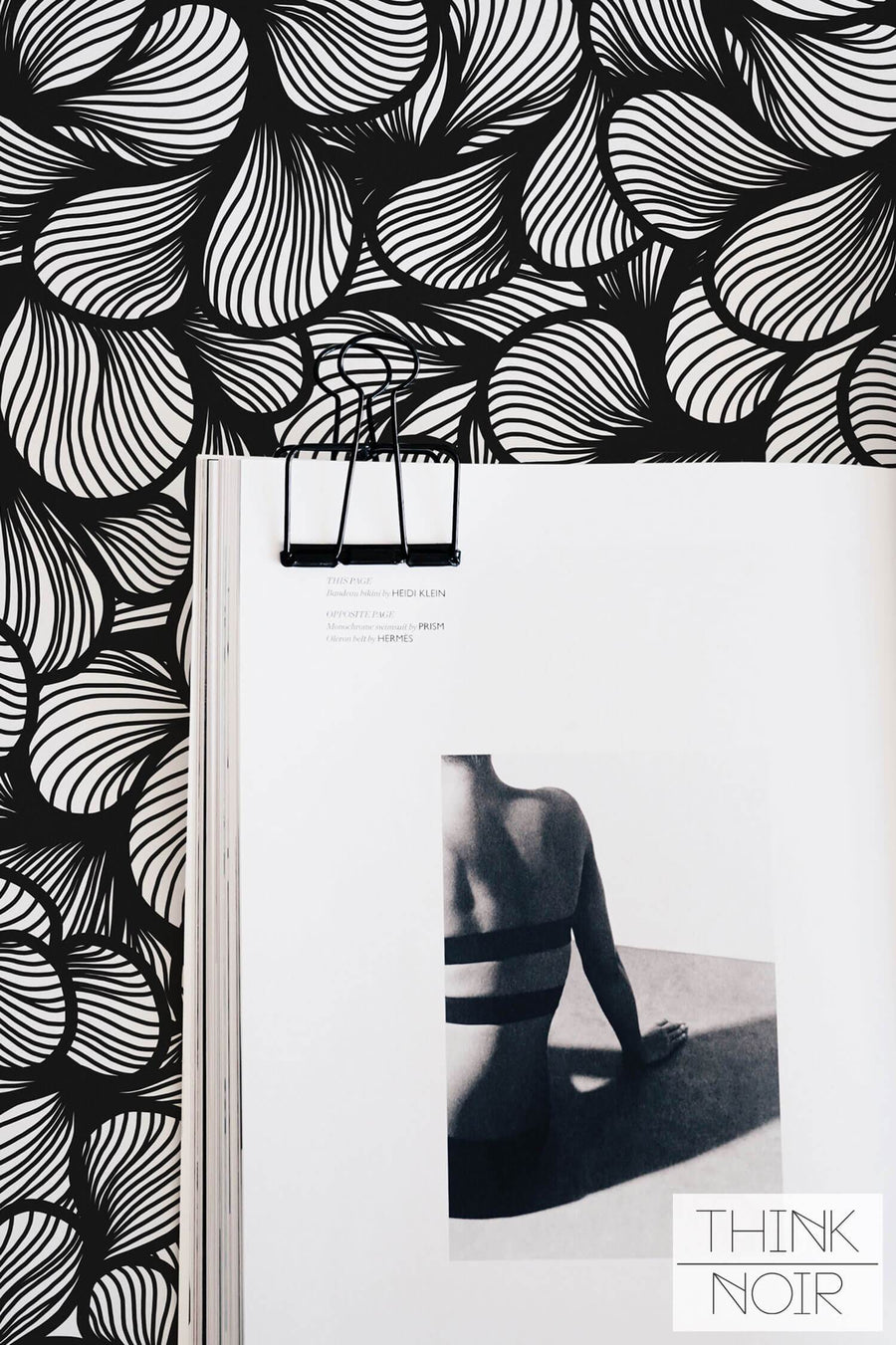 Black floral self adhesive wallpaper