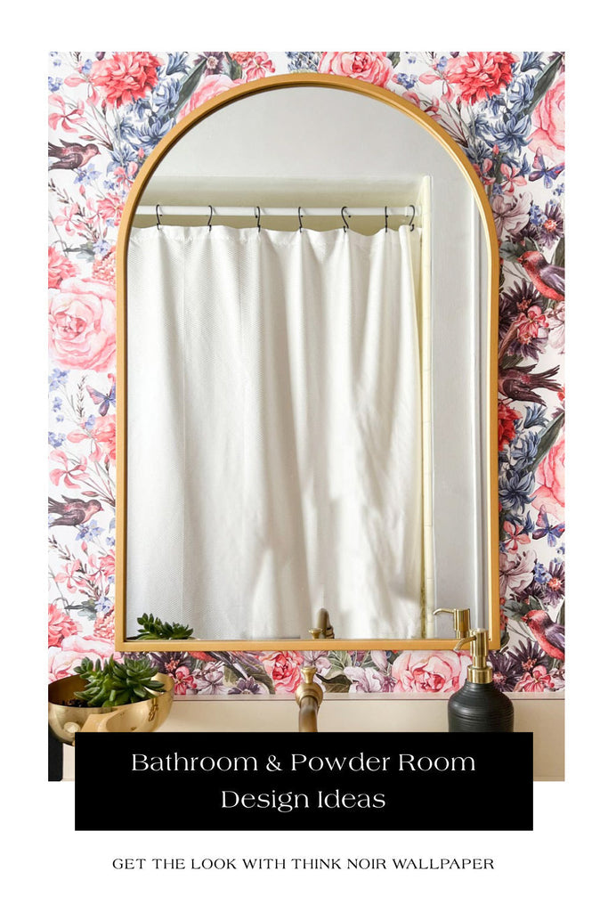 Bathroom & Powder Room Design Ideas - Get The Look With Think Noir Wallpaper