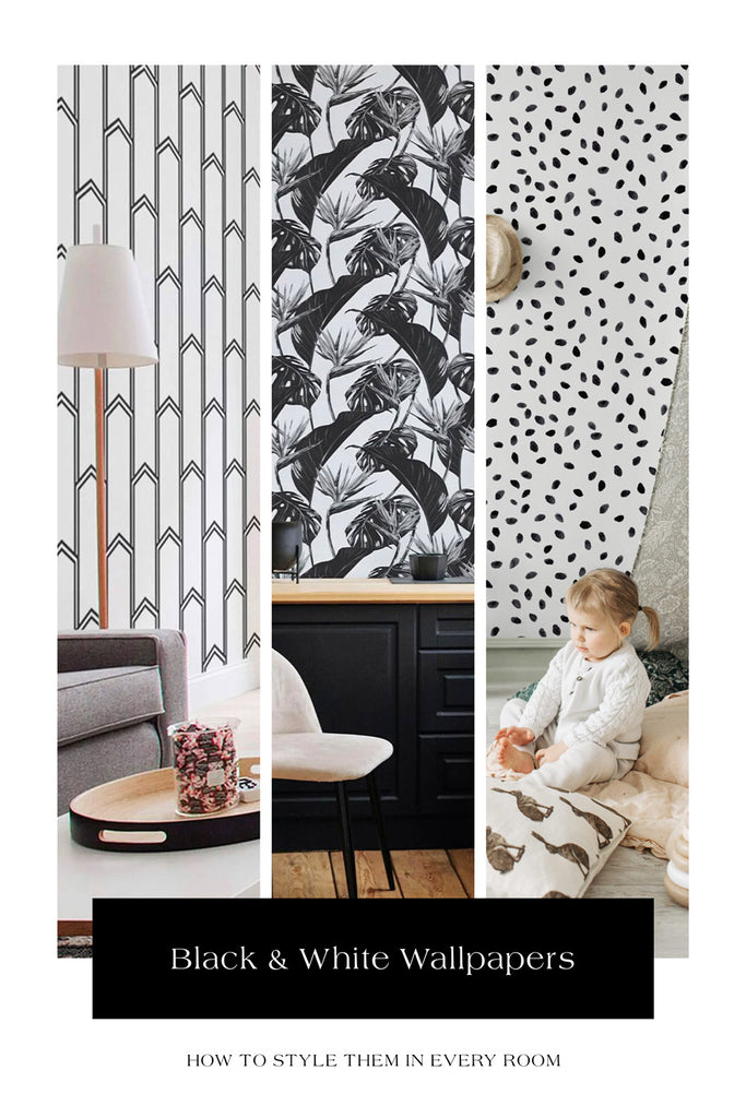 Black & White Wallpapers And How To Style Them In Every Room
