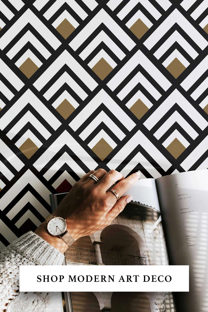 Modern Art Deco Wallpaper