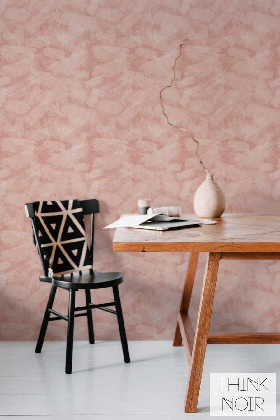 Close-up of a clay brush texture pattern.