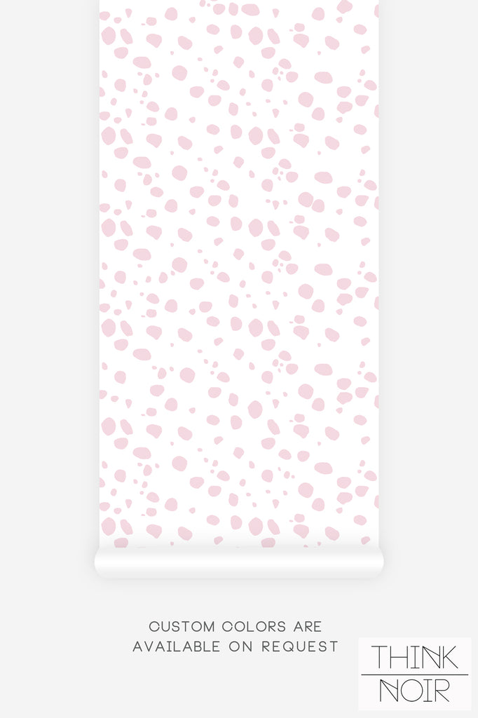 girly wallpaper design with animal print in pink