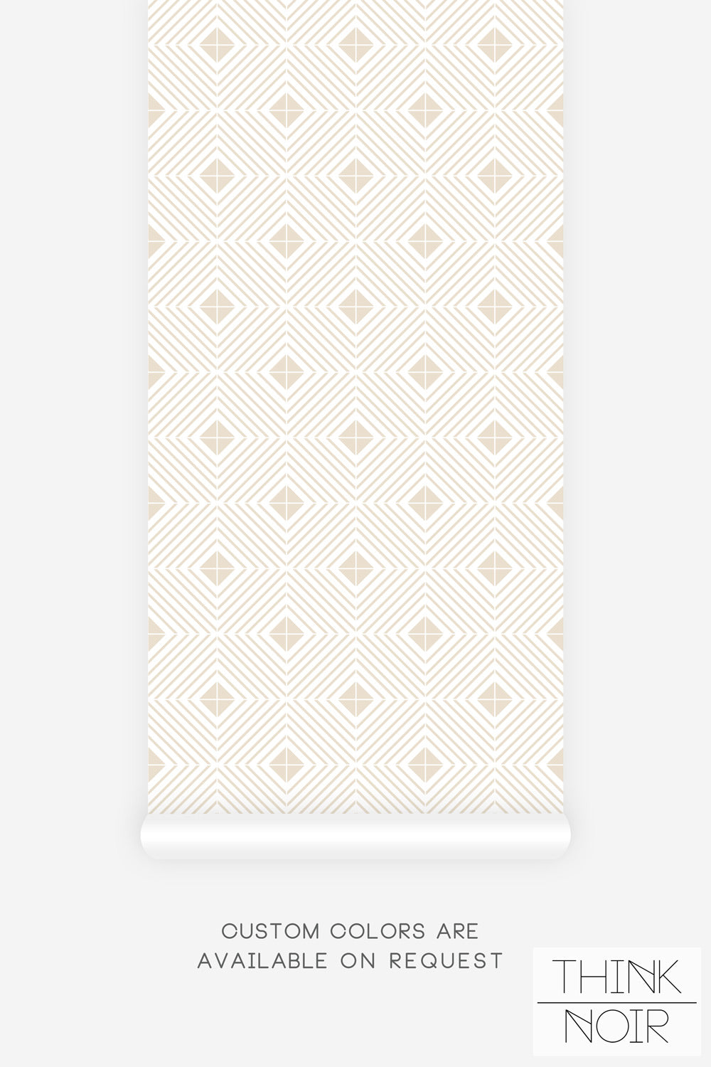 Neutral Geometric Regular Pattern Wallpaper for walls | ThinkNoirWallpaper