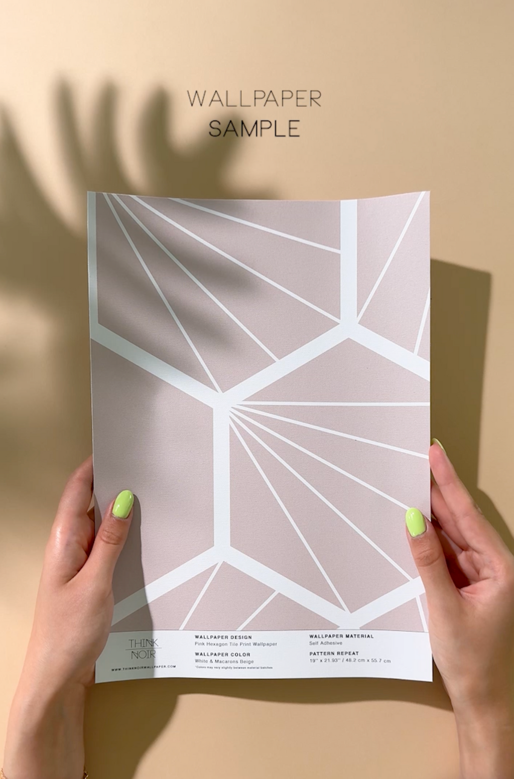 Hexagon Tile Print Wallpaper in pink | ThinkNoirWallpaper hexagon-tile-print-wallpaper-in-pink-thinknoirwallpaper