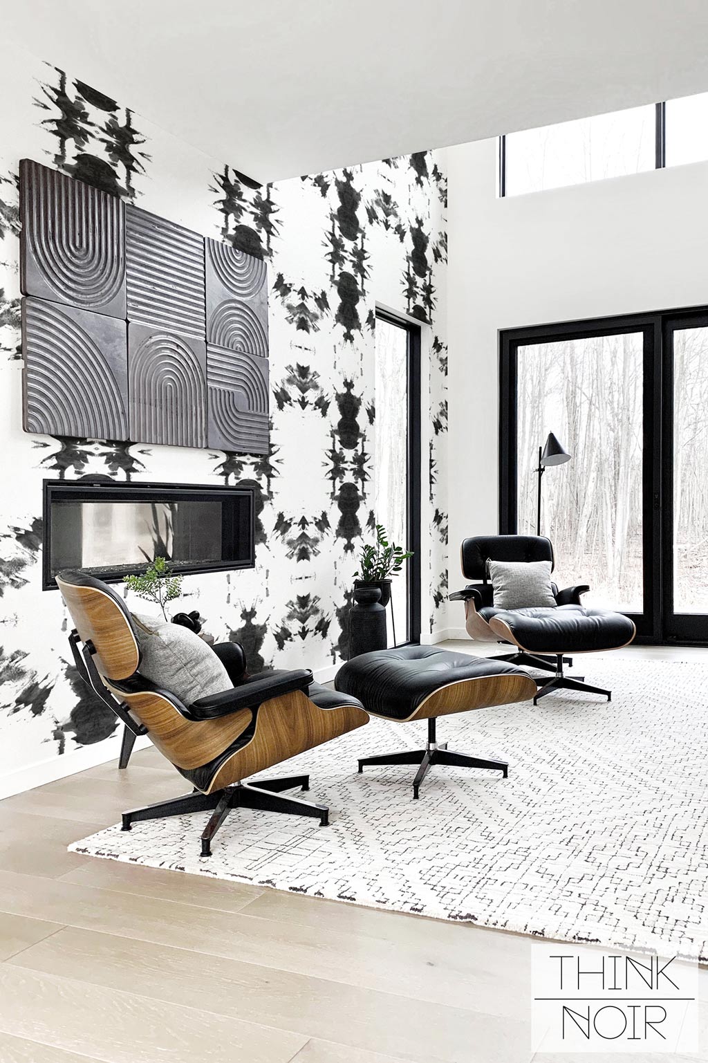 wallpaper design motif inspired Shibori textile art  Interior Design Ideas   Ofdesign