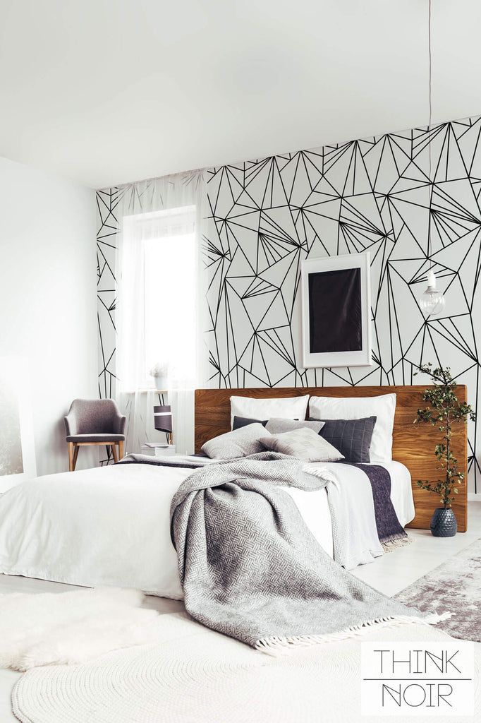 Minimal Modern Bedroom interior wallpaper design