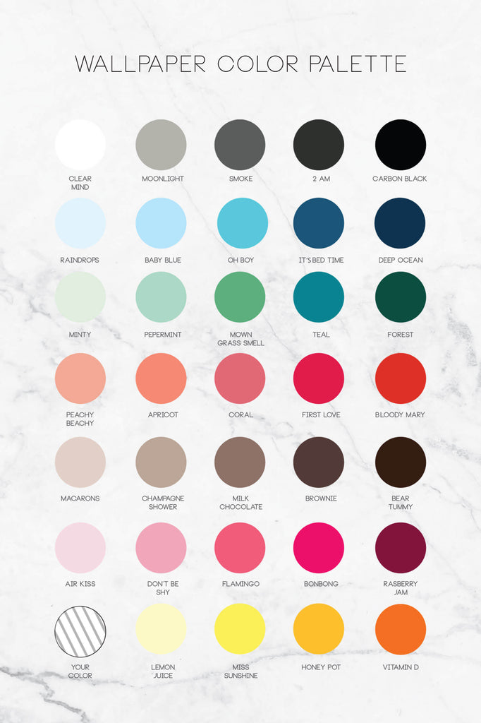 Custom wallpaper color palette
